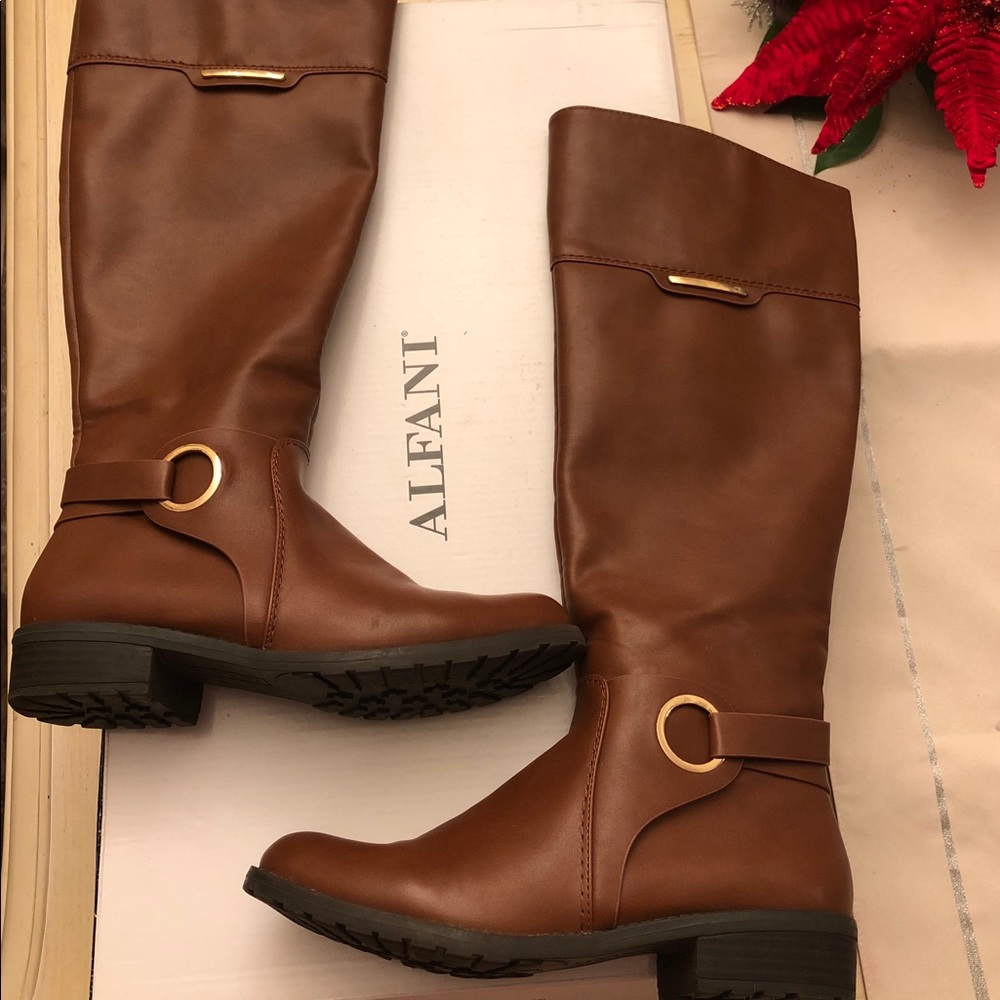 Alfani Women's Jadah Knee-High Equestrian Boots